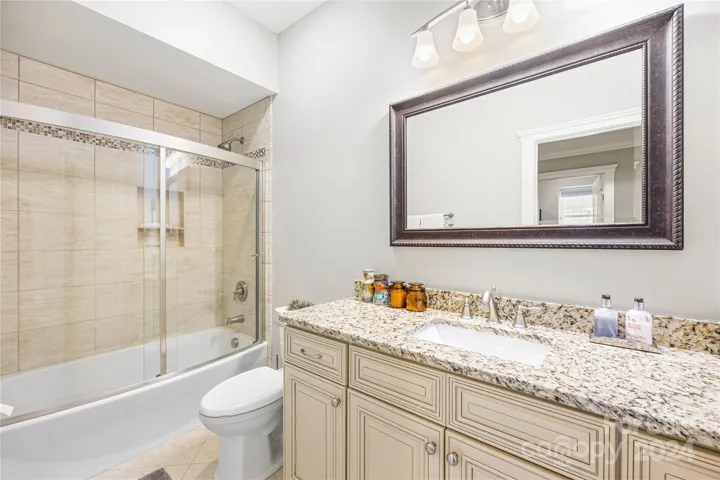 Lower level first full bath