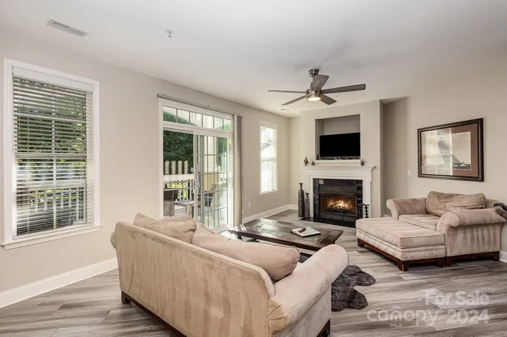 Family Room with cozy fireplace
