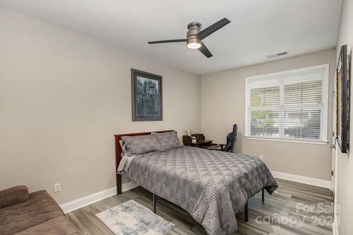 Large Second Bedroom can double as an office complete with new lighting