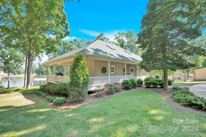 front and side showing wrap around porch