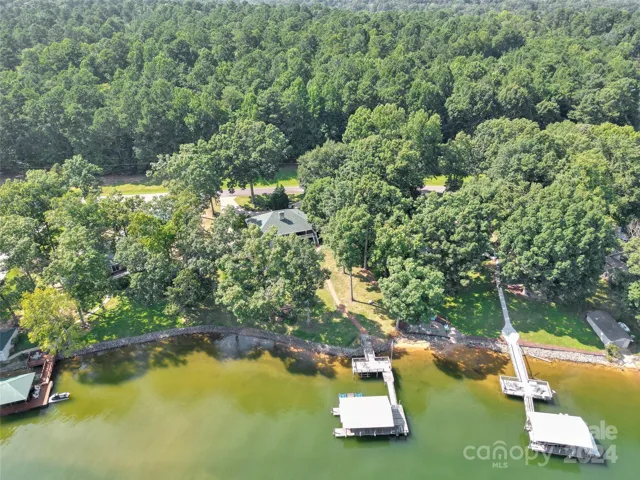 drone shot of property, center