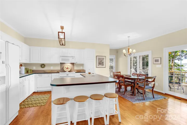kitchen and dining area