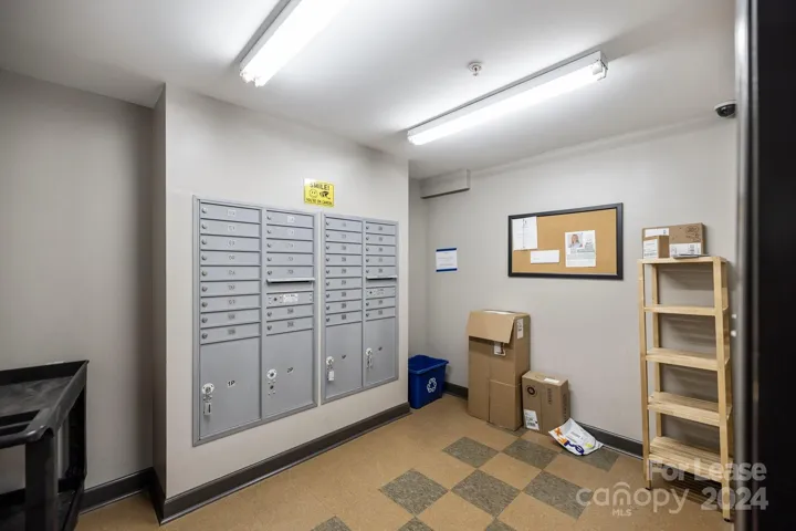 Secured mailing room