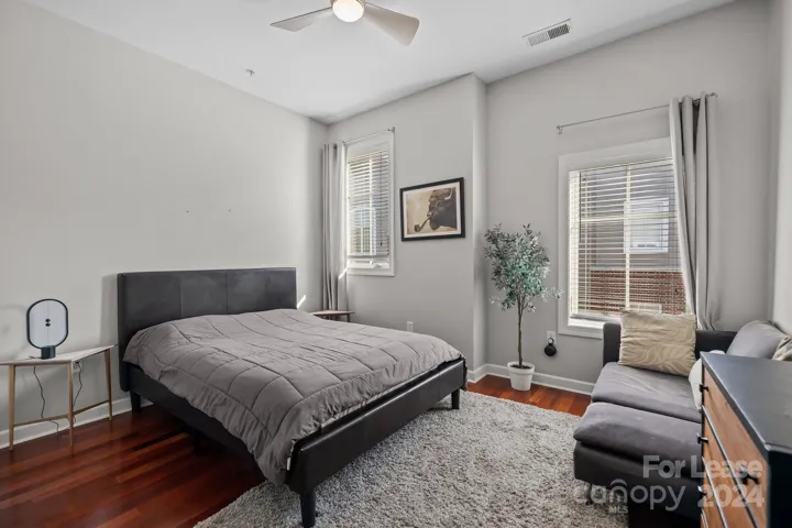 Massive ceilings and windows let in as much natural light as is needed.