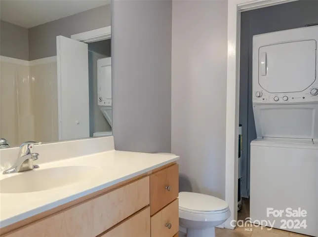 Bathroom also includes a laundry alcove with your washer/dryer, included with the condo.