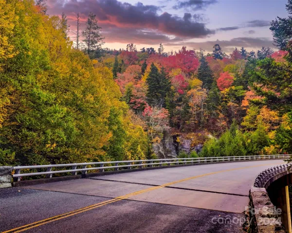 The famed Blue Ridge Parkway less than a half a mile away