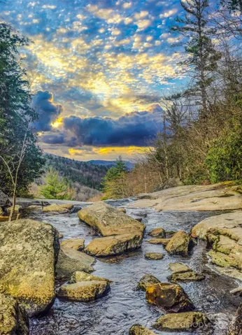 Upper Creek Falls and Mountain Bike Trails a few miles away hosting wild trout for fishing and some of the best biking trails on the East Coast