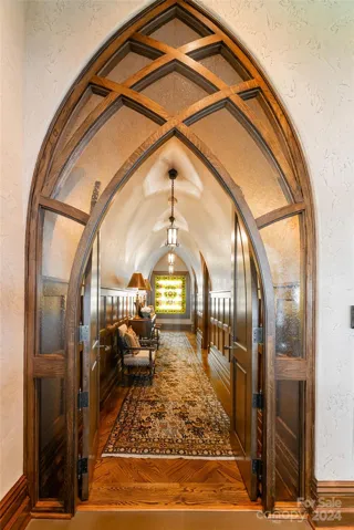 Hallway from the gym