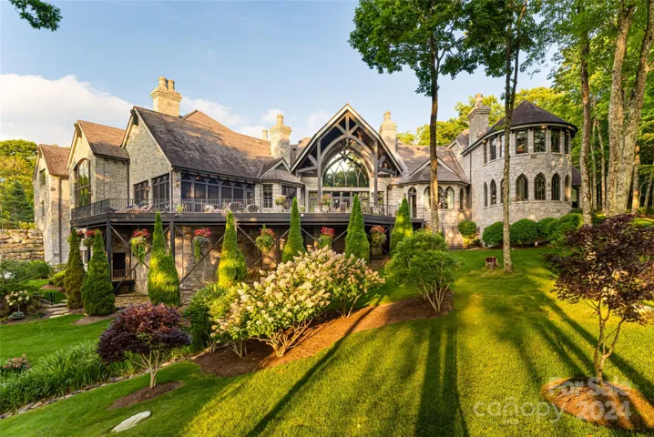 Rear view of the home