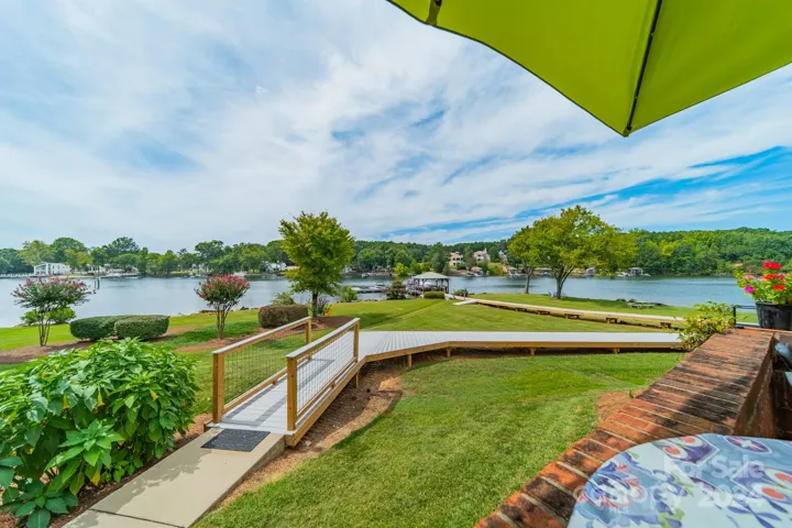 The beautiful boardwalk makes it possible for you to enjoy a stroll whether  you are comfortable walking on grass or prefer a more structured walk surface.