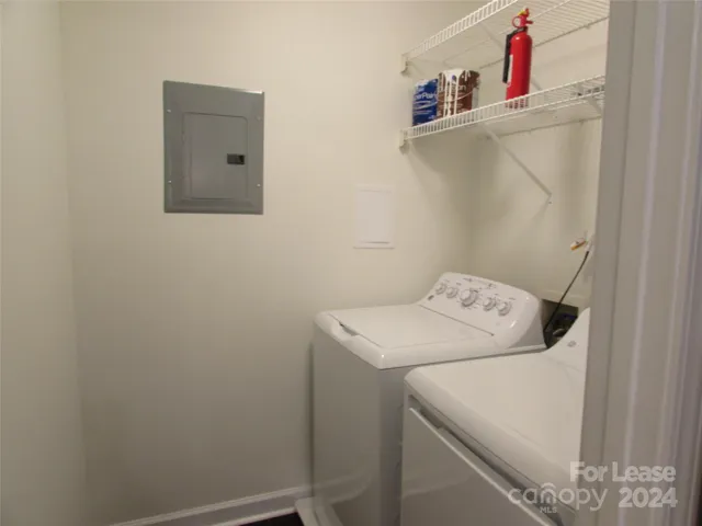 Laundry Room off Kitchen includes Washer Dryer
