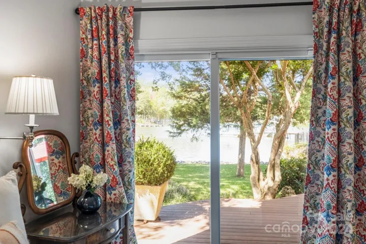 Walk out of the sliding glass doors to the deck and hot tub