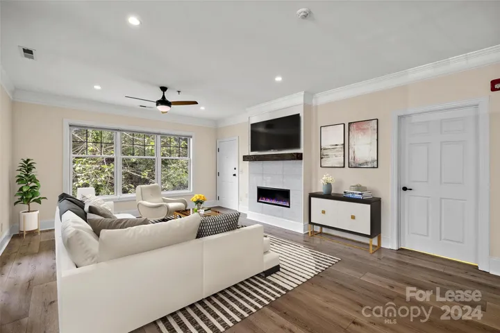 Staged family room