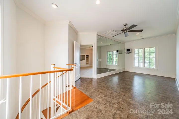 Upstairs workout room