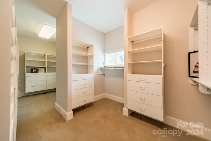 Primary walk in closet