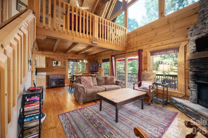 Living room and loft