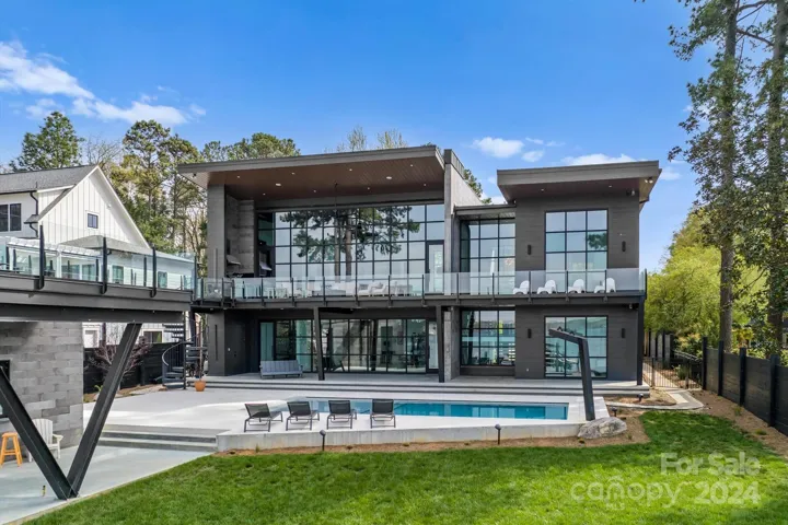 Lakeside elevation. n