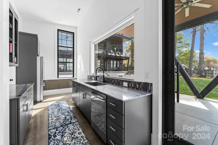 Guest house kitchenette.