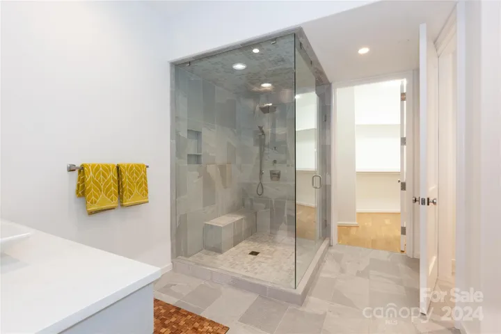 Primary bathroom with heated floor