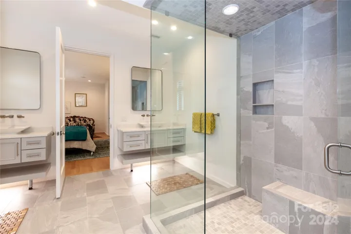 Primary bathroom with heated floor