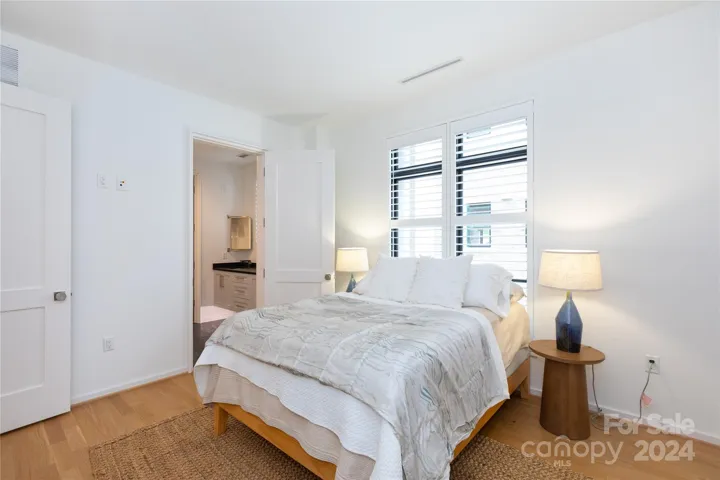 Spacious secondary bedroom with adjoining bathroom.