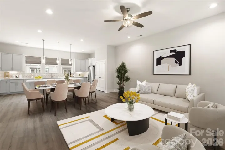 Living/Dining/Kitchen *Virtually Staged*