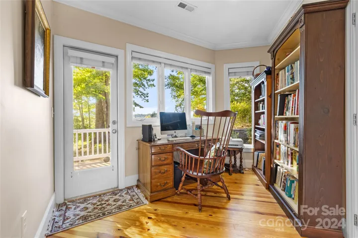 Primary suite has the ideal spot to setup your office with a view