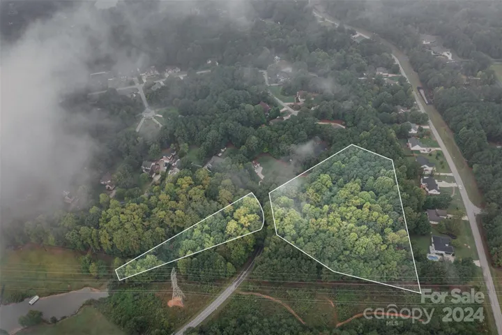 Arial view with lot lines