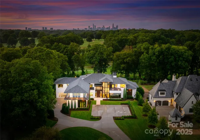 Front aerial twilight