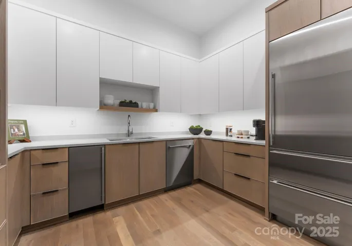 Scullery with custom pocket door