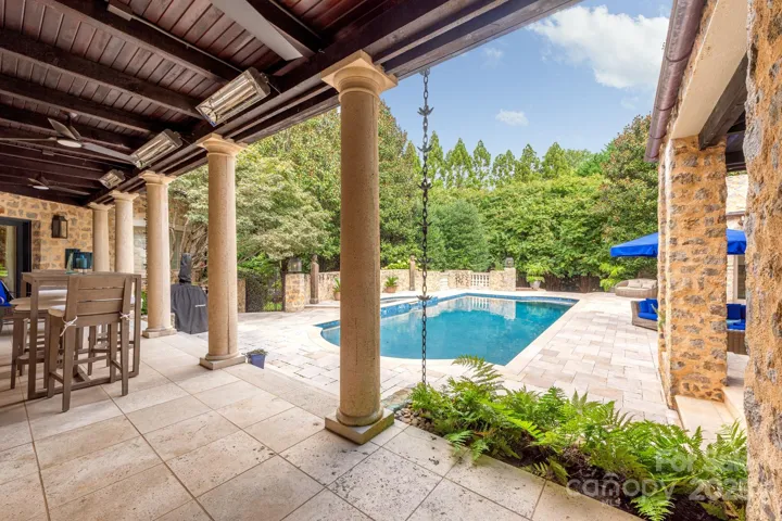 Imagine a cool autumn breeze as you dine alfresco on your heated covered patio.