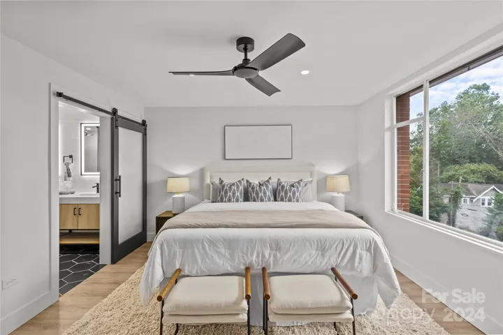 Primary Bedroom is will accommodate a King bed