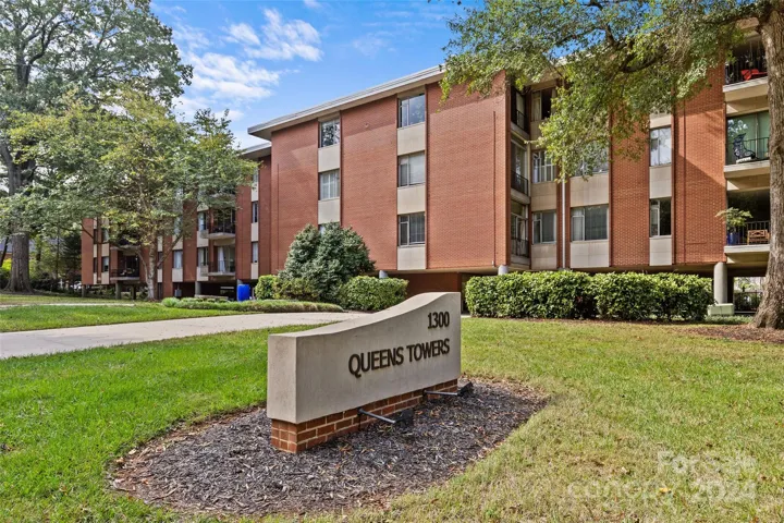 Iconic Queens Tower in Myers Park