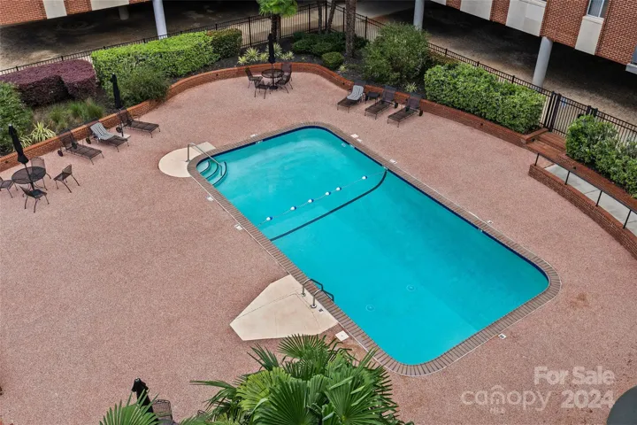 View of pool from unit