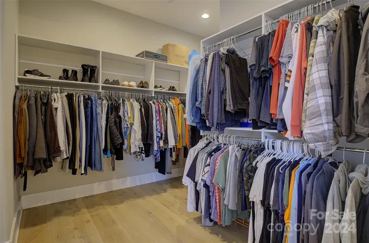 Primary closet