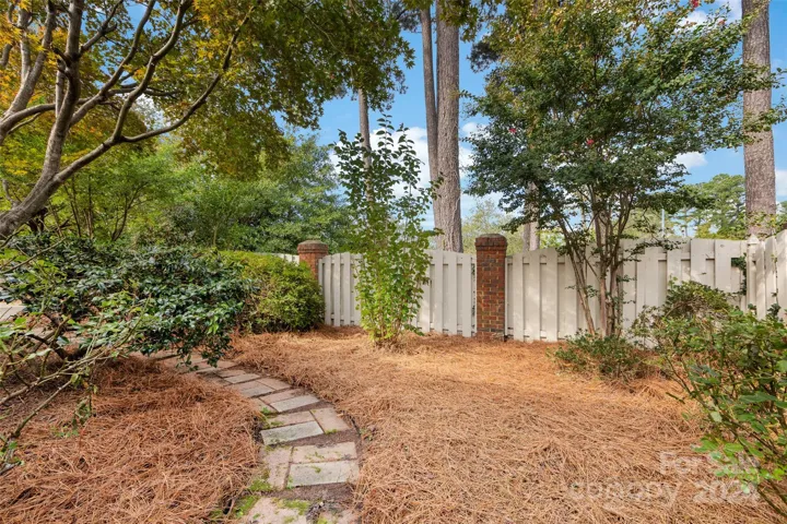 Paved pathway to garden!