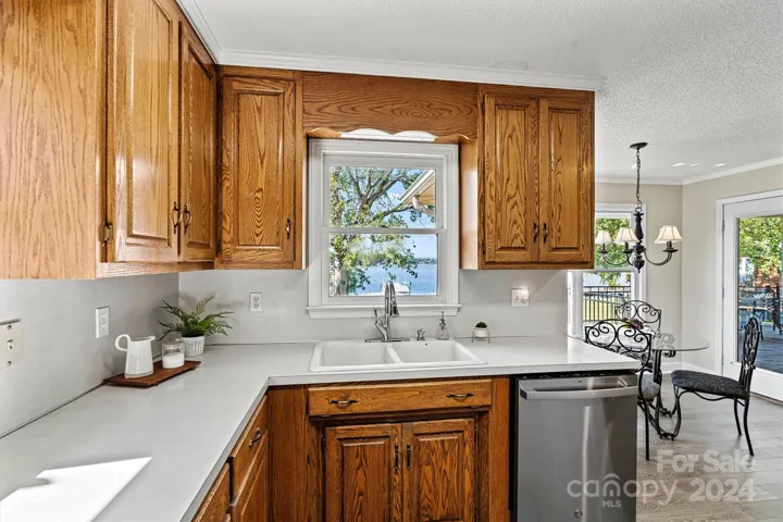 Lake view from kitchen
