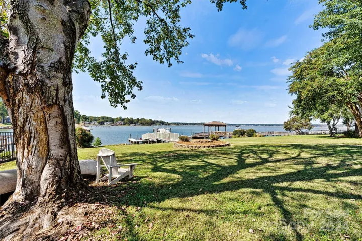 Main channel views under shade trees
