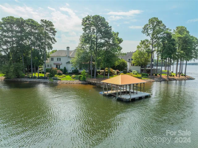 View of the back of the home from the lake