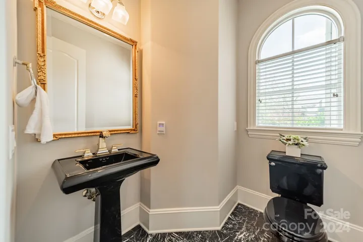 Downstairs half bath