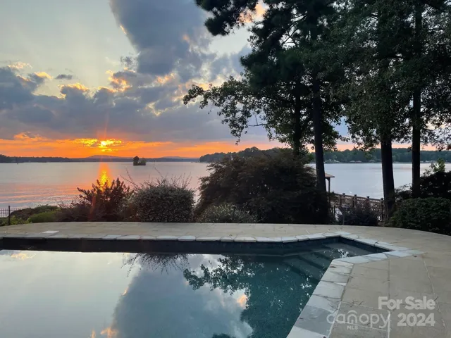 Sunset view by the pool