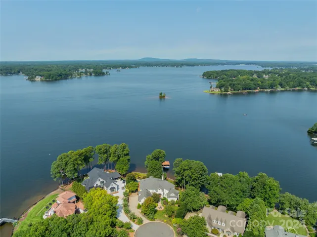 Open water view above the home