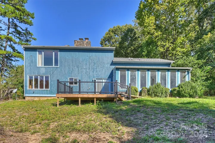 Rear view of home