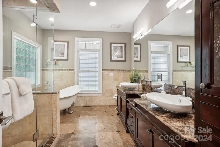 Primary Bath with steam shower