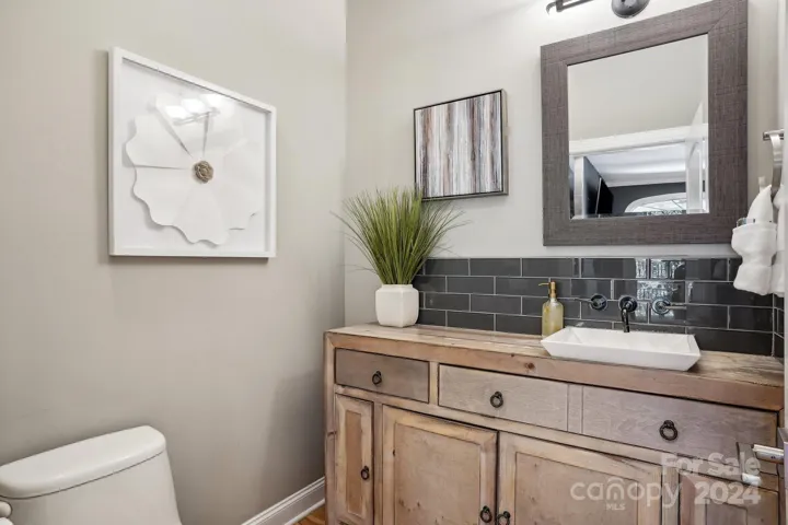 Half bath on main living level