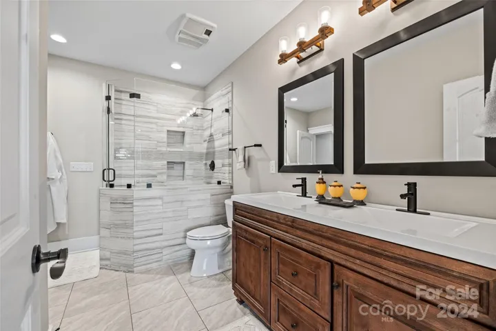 Bathroom #4 with double sinks.