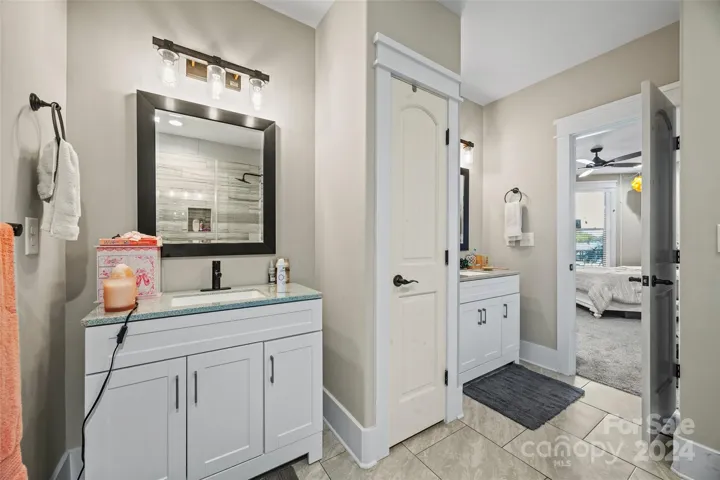 Bathroom #5 with dual vanity areas.