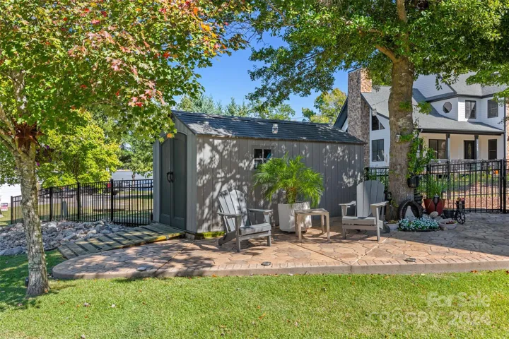 Storage shed.