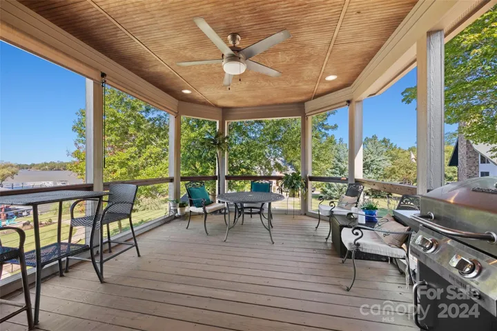 Main level screened porch off the kitchen.
