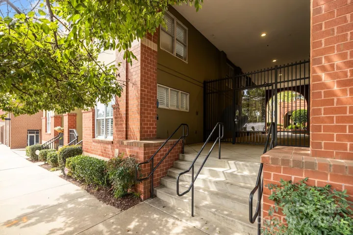 Gated side entrance to 1320 Fillmore -- an added layer of security not only deters unauthorized visitors, but also provides a sense of exclusivity and privacy for residents.